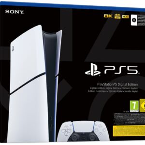 Sony PlayStation 5 Slim Digital Edition (E-Chassis) 825GB – Console PS5 All Digital con Controller DualSense